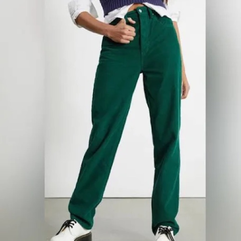 Pacsun‎ Green Corduroy Dad Jeans size [25]preppy, Y2K, high rise, boho#timeless